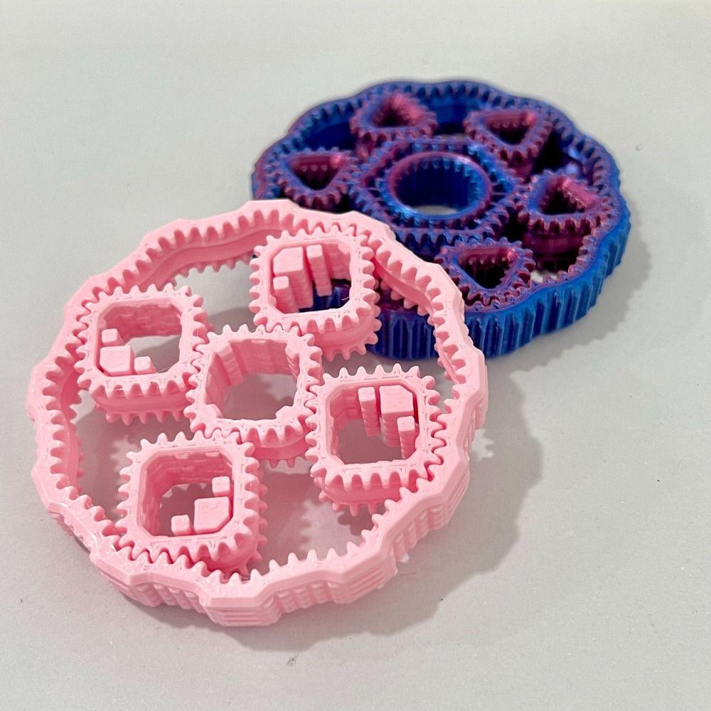 3D Printed Fidget Gear Spin Toy Sensory Gear Fingertip Toy Creative Hand Spinner Adult