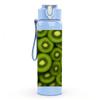 1PC Sliced Kiwi Fruit Circle Pattern Print 750ml Color Plastic Sports Water Bottle Leakproof Flip Straw Lid Suitable for Sports Office Home Use