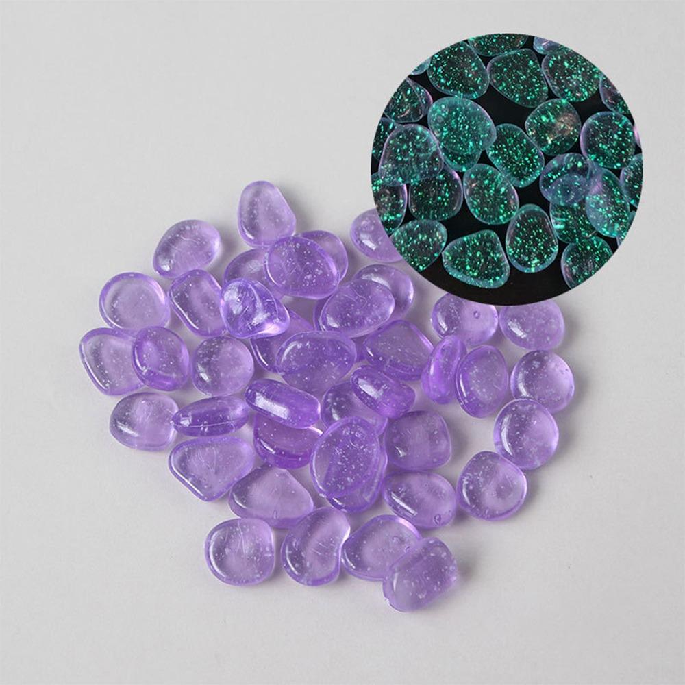 Glow In the Dark Colorful Luminous Stone Long-lasting Garden Paving Fluorescent-Stone  for Aquatic