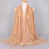 Elegant Lace Scarf for Women Tassel Trimmed Summer Sunscreen Shawl Lightweight Party Wedding Poncho Boho Chic Beach Cover Up