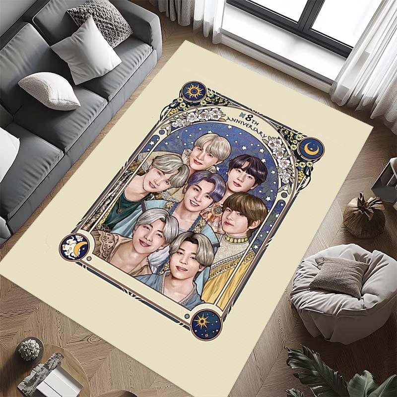 Vibrant Harmony: Colorful Unity carpet Doormat floor mats Office chair cushion Protective pad Dormitory decoration