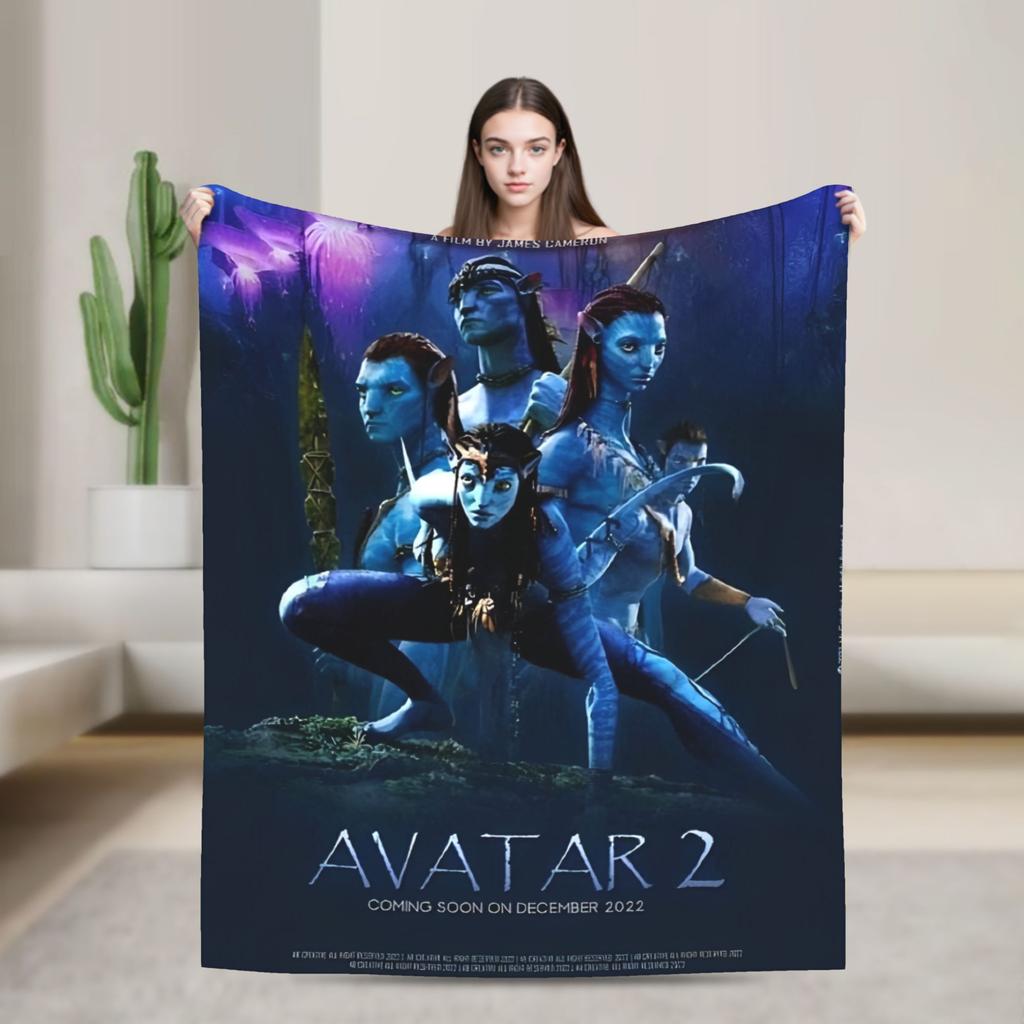 Movie Avatar The Way of Water Blankets Warm Soft Plush Throw Blanket For Living Room Travel Office Flannel Bedspread Bed Cover