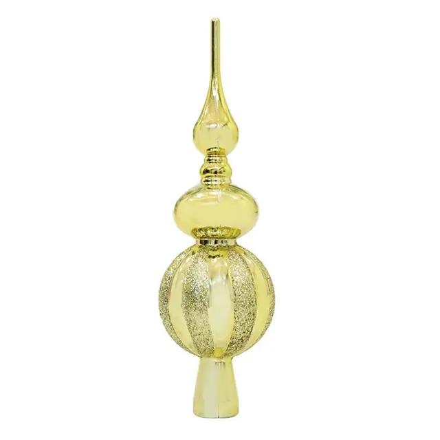 Xmas Tree Topper Holiday Tree Decoration Sparkling Xmas Tree Topper Glittery Decoration for Festive Party Decor Anti-slip