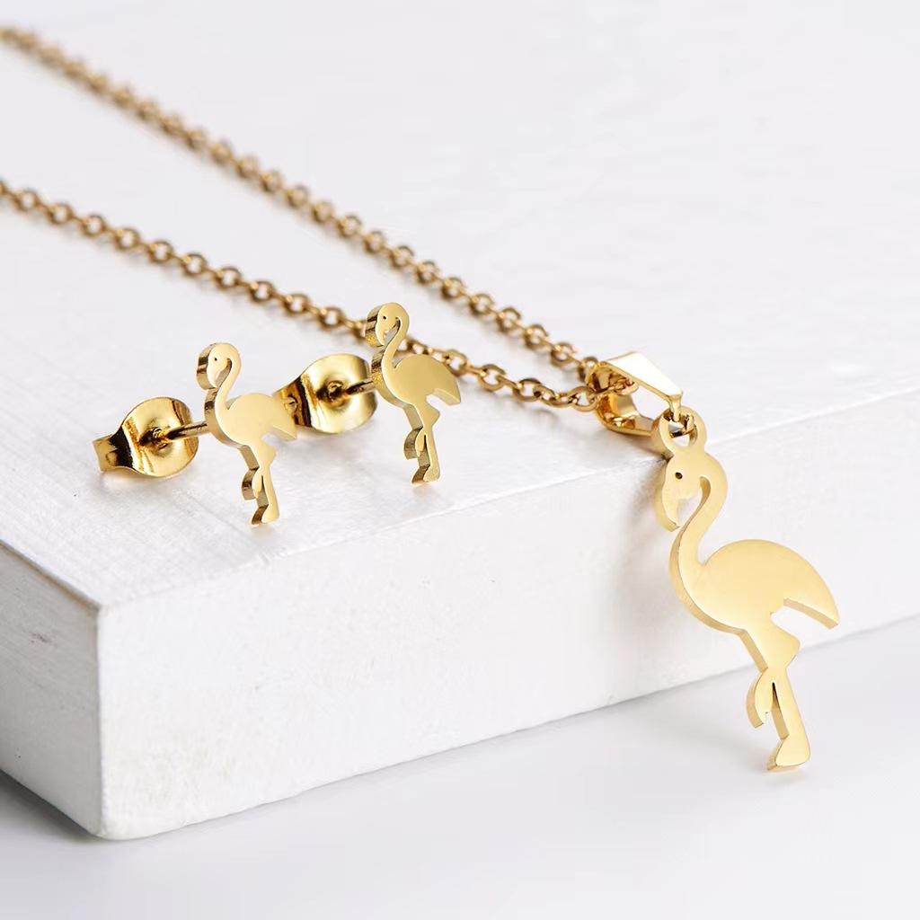 Ожерелье Женский стиль Ключица Цепочка Темперамент Серьги Подвеска Гальванопокрытие Южная Америка Африка