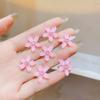 10/40PCS Set Hair Clip Braided Hair Small Flower Hair Buttons Hairpin Girl Cute Headdress Girl Mini Hair Claw Hair Accessories