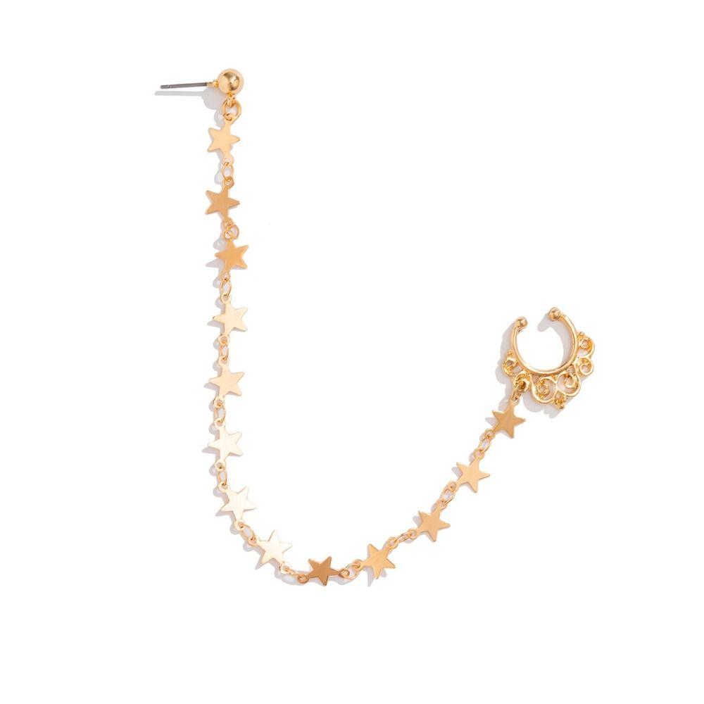 Кисточка Жемчужные Кольца для Носа Серебряные Серьги-Гвоздики Бабочки Модные Клипсы для Пирсинга Ноздрей Имитация для Мальчиков