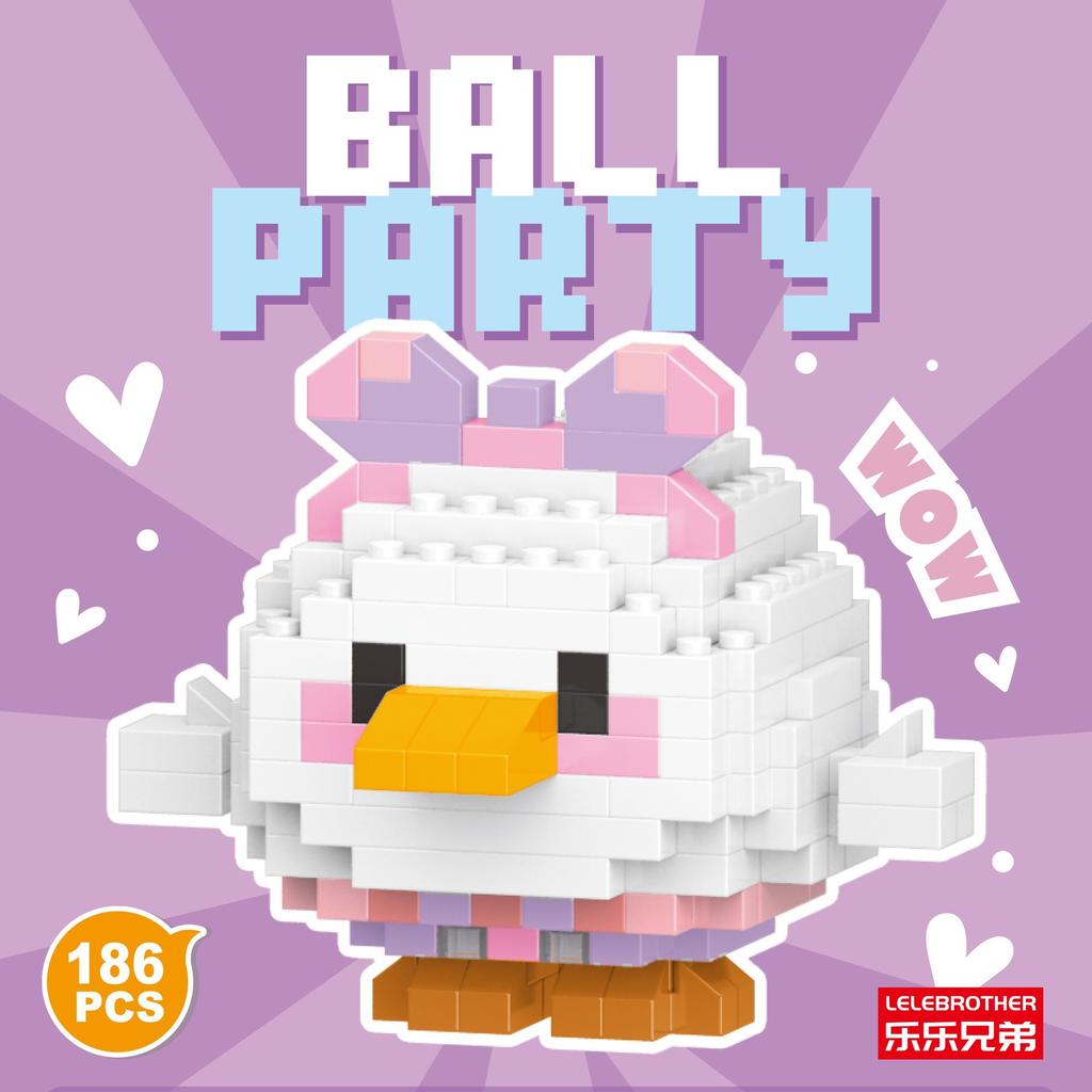 Серия кукол-животных из микрочастиц, строительные блоки, детские сборные игрушки