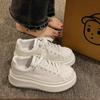 Thick-soled Heightening Little White Shoes Women's 2025 Spring New Internet Celebrity Explosion Versatile Senior Sense Lightweight Casual Sports Shoes