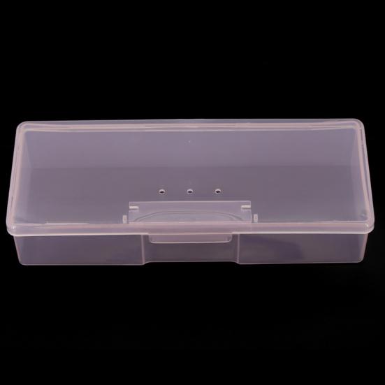 Storage Box Transparent Multifunctional Plastic Nail Storage Organizer Case for Cosmetic