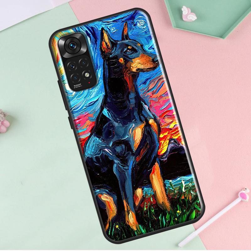 Такса Доберман Собака Для Redmi Note 12 Pro Plus Чехол Для Redmi Note 10 8 9 11 Pro 12S 11S 10S 9S 9C 10C 12C Чехол