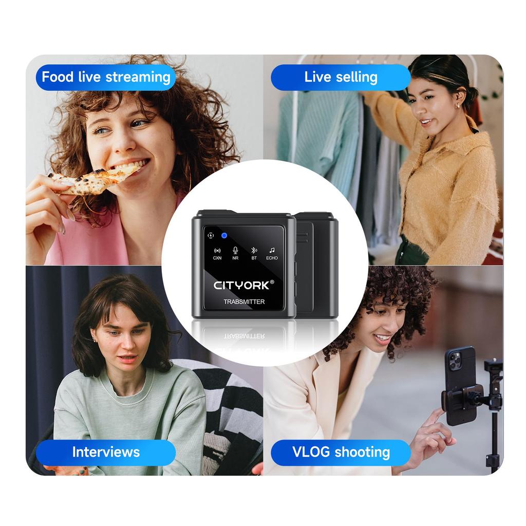 Петличный микрофон для прямой трансляции, шумоподавление 2,4G, DSP, интеллектуальное шумоподавление, ремонт звука