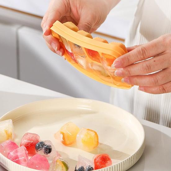 Силиконовая форма для кубиков льда с крышкой, 8 ячеек, легкое извлечение, для лета, холодильника, коктейлей, виски, ice maker, пресс-форма, кухонные принадлежности