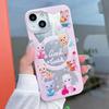 Силиконовый чехол Laser Cute Bear Dog для Xiaomi Redmi Note 12 11 Samsung A54 A24 A14 Oppo A78 A58 A38 Infinix Note 30 Funda Painted Cover Soft TPU Bumper