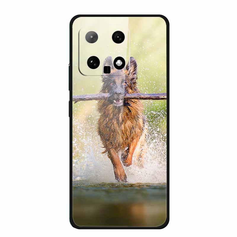 Чехол для телефона Xiaomi 14: Дизайн с разноцветными бабочками, Закаленное стекло, Креативный стиль, Хит продаж