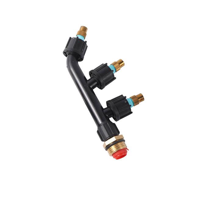 Сельскохозяйственный медный распылительный распылитель, одинарная/двойная/три сопла, садовый газонный ирригационный спринклер для распыления пестицидов