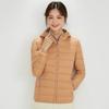 TikTok autumn and winter new down light down jacket women's hooded thin large size thickened coat