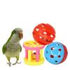 Resistant Sound Interactive Hollow Bird Foot Toy Pet Ball Toy Rolling Bell Ball Parrot Chewing Toy