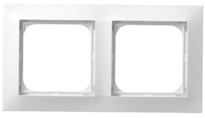 Impression white double frame
