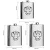 with Screw Cap Kettle Pot 304 Stainless Steel Liquor Pocket Portable Hip Flask
