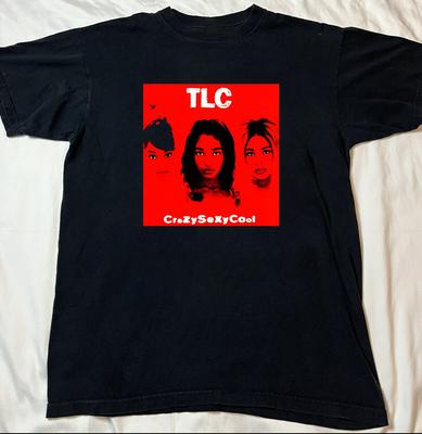 НОВЫЙ РЕДКИЙ! TLC Band Черная Хлопковая Футболка Унисекс Все размеры S-5XL HN120
