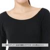 Hidamari McKinley Long Sleeve Warm Size Black Women's Innerwear, Underwear, Triple-Layer Construction, L, [MCN822-BK]