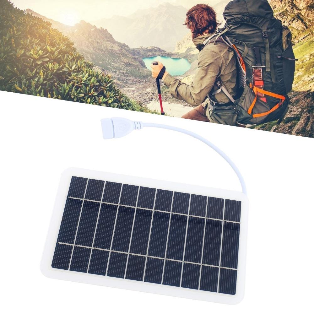 High Efficiency Portable Solar Charger 5V 2W Solar Cell Panel USB Solar Charger  Emergency Use