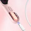 Hair Straightener Brush 4 Temperatures Fast Heating USB Rechargeable Cordless Negative Ions Hot Brush Electric Fluffy Curly Hair Styling Detangling
