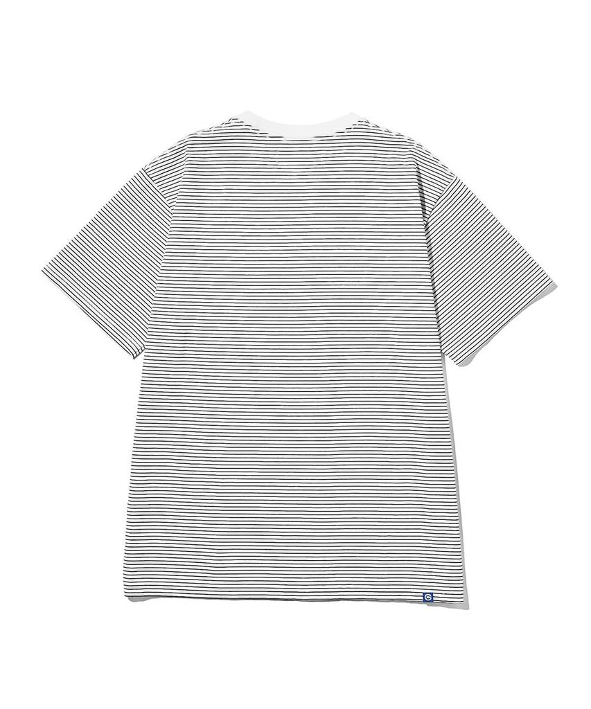 GORDON MILLER Футболка мужская с коротким рукавом и карманом-бордюром, размер L, 1750816, цвет белый/черный