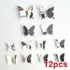 Living Room Decoration Popular PVC Butterflies Mural Decal Home Decor 3D Mirror Wall Sticker