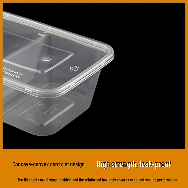 Food Grade Disposable 2-Compartment Meal Prep Containers