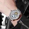 Мужские часы модные водонепроницаемые автоматические механические наручные часы роскошные турбийон деловые часы мужские Relogios