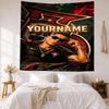 Cristiano Ronaldo Custom Your Name Wall Decor Tapestry Art For Pet Memorial Birthdaywedding Party Backdrop Family Gift