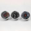 Car Interior Mini Quartz Watch Clock Hygrometer Thermometer Dashboard Ornament