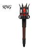 Decorative Torch for Home Bar Medieval Wall Sconce, LED Gothic Castle Decor Lamp, Aged Iron And Wood Grain Lamp Realistic Flickering Flame Light
