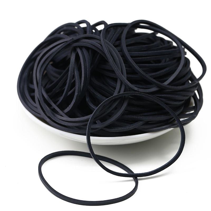 Black Rubber Band Manufacturer Strong Elastic Rubber Bands for Office School Home Office Supplies