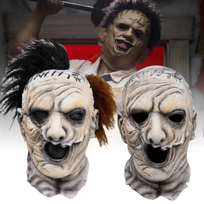 Scary Texas Chainsaw Massacre Mask For Halloween Party Latex Costume Accessory