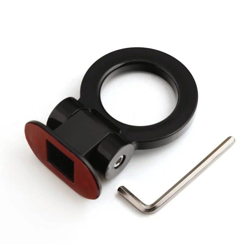 2 Designs Car Styling Trailer Hooks Sticker Decoration Car Auto Rear Front Trailer Simulation Racing Ring Vehicle Towing Hook