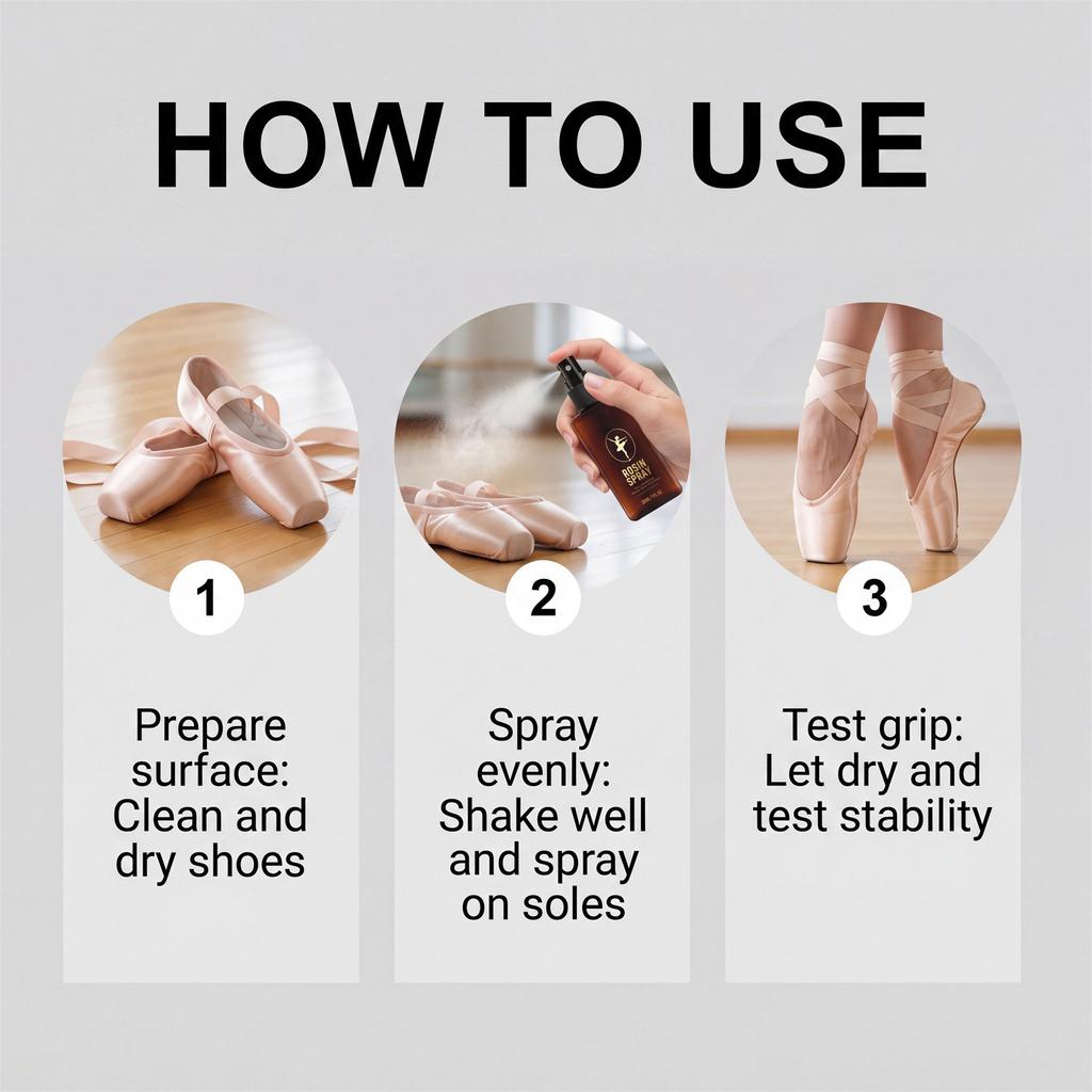 Rosin Spray Adhesive for Dance Shoes 30ml Spray to Reduce Slip on Dance Footwear Ballet and Performance Shoes Grip Enhancer