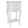Table De Nuit - WANDERLUST DECO - Bois - 2 Tiroirs - Blanc - Contemporain