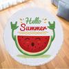 Hello Summer Microfiber Round Beach Towel Watermelon Pineapple Circle Thick Shower Bath Towels Bikini Cover Up Yoga Mat Blanket