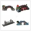 Artificial Rockery and Bridge Decoration Set for Fish Tank