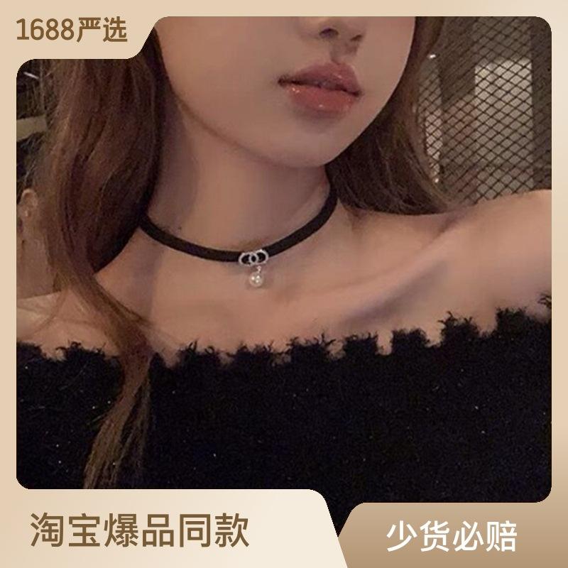 Осенне-зимняя атмосфера жемчужное колье-чокер ожерелье-воротник легкая роскошь нишевый дизайн темперамент ключичная цепочка леди