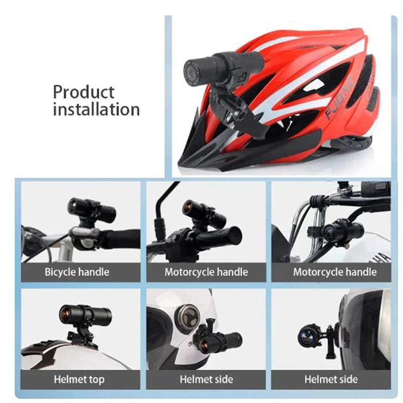 Motorcycle Driving Recorder Dvr Mobile Phone Interconnection HD 1080P Outdoor Waterproof Riding Recorder