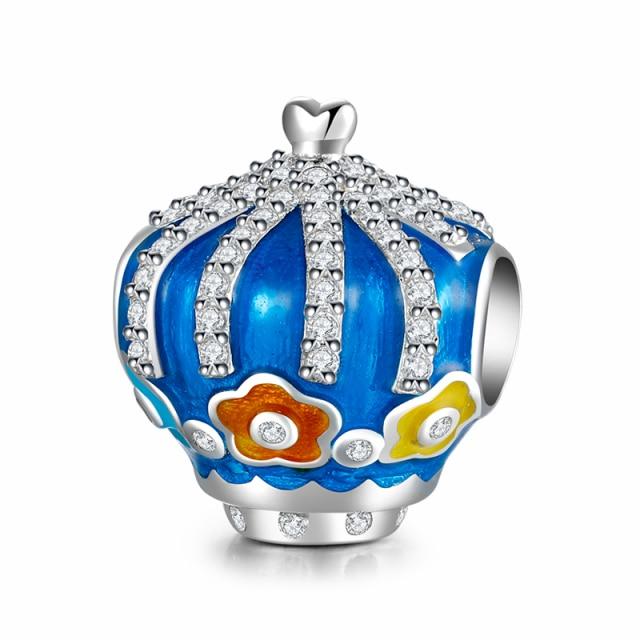 925 стерлингового серебра розовый сверкающий фианит фламинго подвески бусины для изготовления ювелирных изделий подвески подходят оригинальные европейские браслеты с подвесками