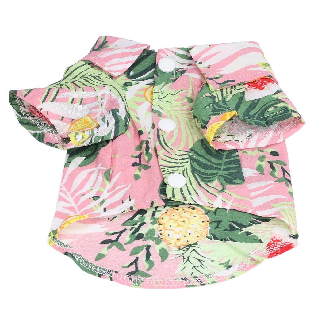 Pet Hawaiian Shirt Cute Breathable Cotton Hawaiian Dog Summer T Shirt for Cats Dogs RabbitsXL
