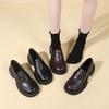 Japanese Small Leather Shoes Women's 2024 Autumn New British Style Black Platform Loafers Retro Jk Uniform Single Shoes