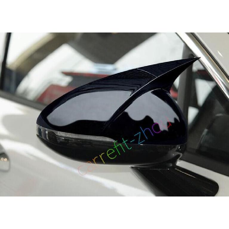Gloss Black Side Rear View Mirror Cover Cap Trim For KIA K5 Sedan 2021-2024
