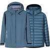 Outdoor Series Sports Casual Simple Solid Color Hooded Down Jacket Men Jacket Dark-Blue 152510623-3