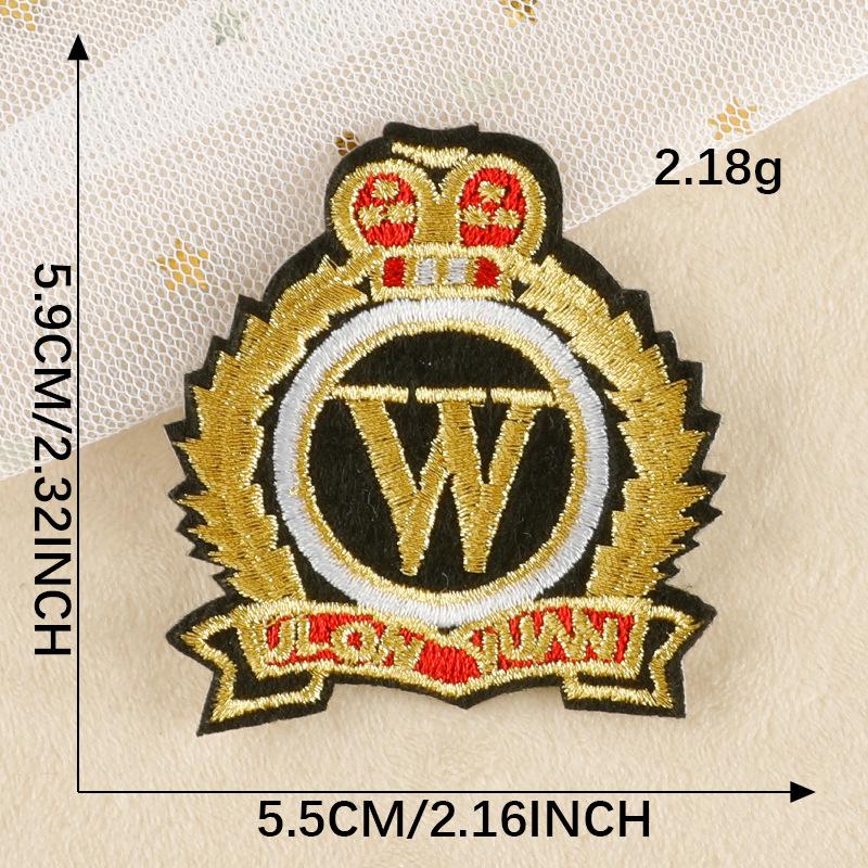 Самоклеящаяся вышитая тканевая нашивка для одежды и кепок