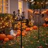 Heavy Duty Rock Trio Skeleton Wind Spinner Wind-Powered Musical Skull Garden Stake  Courtyard